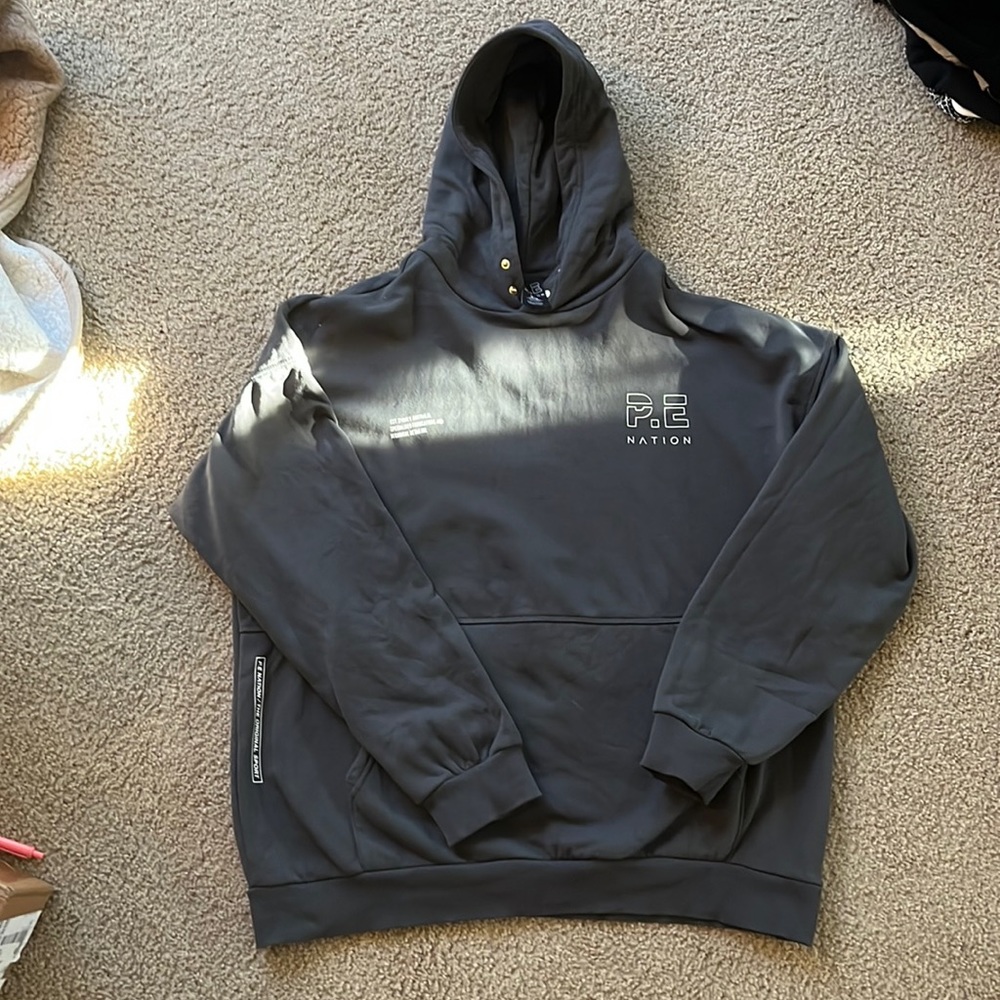 P.E NATION initiate hoodie NWOT in dark shadow